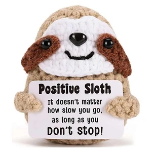 Inspirational and Positive Crochet Sloth Handmade Small Ornaments Enhance5036 - Bild 1 von 6