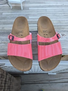 Birkenstock Birki's Sandale rosa Glitzer 2 Riemen Gr. 8 39 - Bild 1 von 5