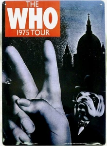 The Who - Collectible Tin Concert Signs 1975 Tour - Picture 1 of 1