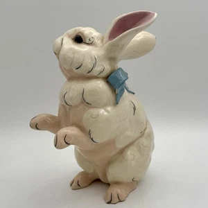 Vintage Kay Finch Laughing Bunny Ceramic Rabbit Figurine 8” Tall - Picture 1 of 6