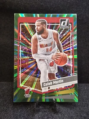 2023-24 Panini Donruss - Caleb Martin #182 Holo Green Laser Heat - Image 1 of 2
