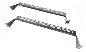 2 Pack 1U Horizontal 19-Inch Rack Mount Cable Management T Type -24 Port - Picture 1 of 6