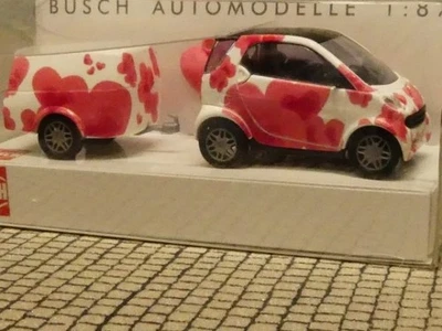 1/87 Busch Smart + clevertrailer mit Herzen 48948 - Bild 1 von 2