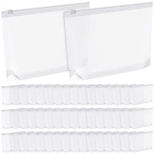 100 Pcs Small Toiletry Bags Bulk, 5.12 x 8.11 Inches Clear Makeup Bags with Z... - Bild 1 von 7