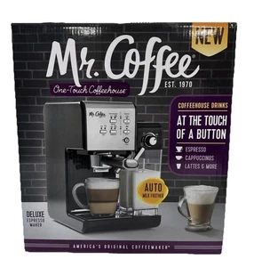 Mr. Coffee Automatic Espresso Cappuccino & Latte Maker SS New In Shipper Box! - Picture 1 of 7