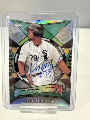 2023 TOPPS ARCHIVES SIGNATURE SERIES JOSE ABREU AUTO 1/1 CHROME FUTURE STARS - Image 1 of 3