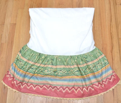 Collier Campbell Falda de Cama DANZA GITANA Talla Queen Polvo Volantes 16" De Colección Años 90 Foto 1 de 4