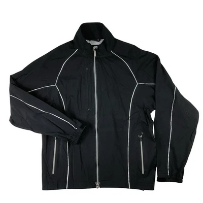 Footjoy Dryjoys Select Mens Medium Black Golf Windbreaker Rain Jacket - Image 1 of 4
