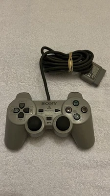 PlayStation 1 One Controller Official Sony PS1 Analogue Grey SCPH-1200 - Trusted - Image 1 of 4