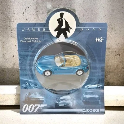 Corgi Hornby BMW Z3 James Bond 007 Blue Sealed Card Diecast Model Toy Car  - Image 1 of 4