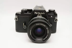 Nikon EM 35mm Spiegelreflex mit Nikon Nikkor 35-70mm Zoom, Trageriemen, getestet - Bild 1 von 13