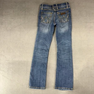 Wrangler Girls Bootcut Slim Fit Jeans Tag 8 Reg Measure 22x25 1009MWGMS - Picture 1 of 10