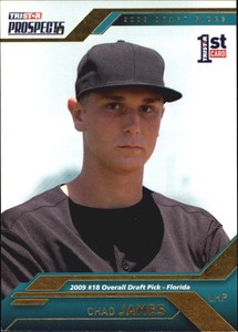 2009 TRISTAR Prospects Plus Gold #14 Chad James /50