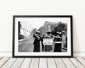 Vintage Photo -Women 1920's Right to Vote 19th Amendment  Wall Art Photography - Picture 1 of 2