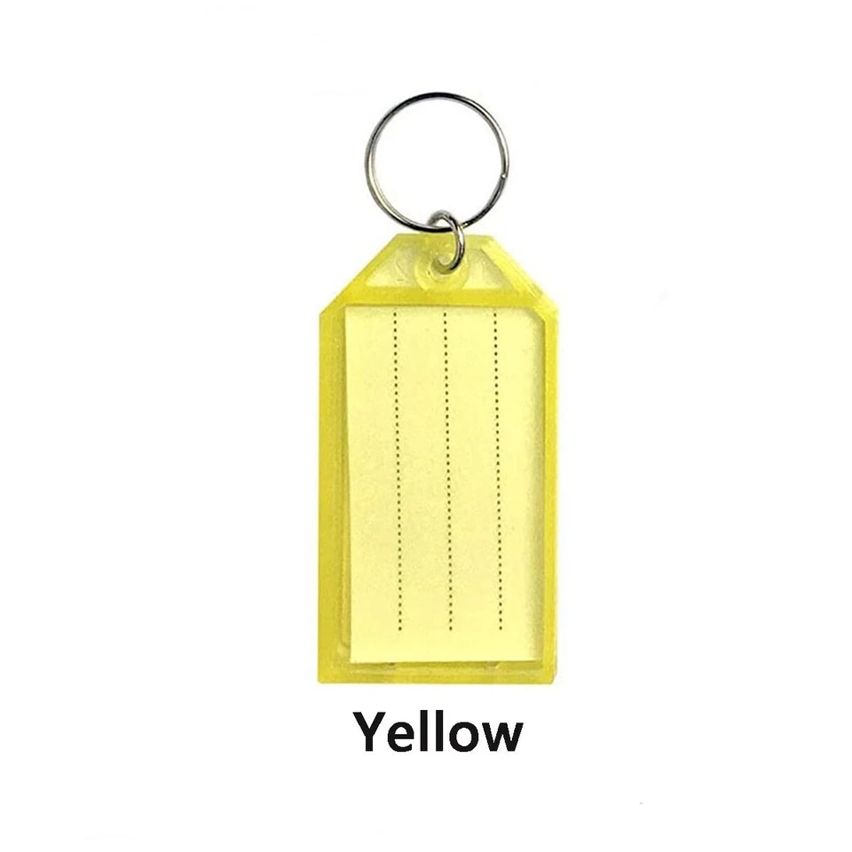 Etiquetas clasificadas para llavero de plástico colorido surtidas de 1-100 piezas Foto 1 de 4