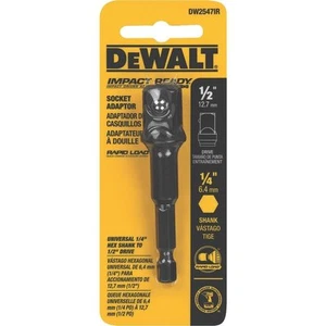 ADATTATORE PRESA DEWALT IMPACT READY - DRIVER UTENSILI PRESA ESAGONALE DA 1/4" A 1/2" - Foto 1 di 1