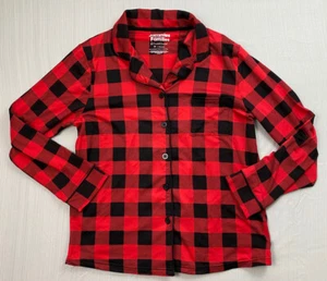 Cuddl Duds Jammies For Your Families Womens Pajama Top Medium Red Shirt - Picture 1 of 4