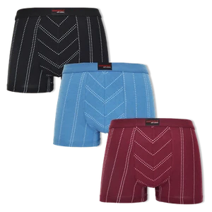 3 er Pack hochwertige Boxershorts Herren Baumwolle Muster  Gr. M-2XL 7002 - Bild 1 von 1