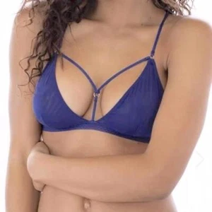 NEW Honeydew Intimates S Ellie Strappy Bralette 14872 Blue 100664 - Picture 1 of 1