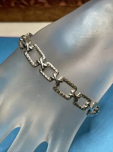 Annika Witt rectangular link toggle bracelet sterling silver 7.5โ - Picture 1 of 8