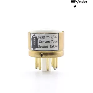 Un tubo de vacío chapado en oro 6888 To 6V6 convertir socket DIY HIFI - Imagen 1 de 5