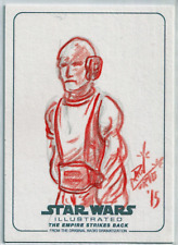 2015 Star Wars Illustrated Empire Strikes Back Lobot Sketch Card by Dan Curto