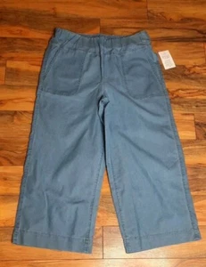 Blair Womens Wide Leg Pull On Elastic Waist High Rise Cropped Jeans Size 14 NWT - Picture 1 of 11