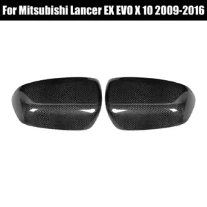 2Pcs Rearview Mirror Cover Trim Fit for Lancer EX EVO X 10 2009-2016 - Picture 1 of 8
