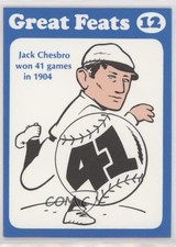 1972 Laughlin Great Feats Blue Border Jack Chesbro #12 HOF
