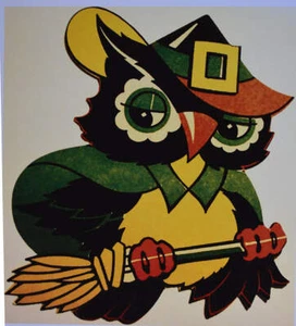 Halloween Owl copy of cut out vintage art - Picture 1 of 1