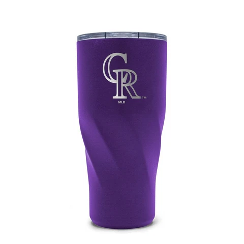 MLB Baseball Colorado Rockies 20oz Stainless Steel Morgan Travel Tumbler Cover