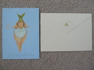 BIRTHDAY CARD by PATIENCE BREWSTER beautiful artwork Sea Nymph Mermaid HTF