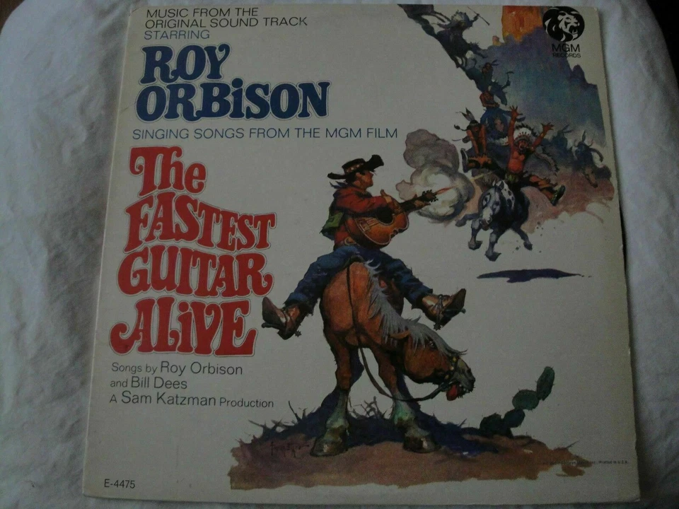 SOUND TRACK STARRING ROY ORBISON THE FASTEST GUITAR ALIVE VINYL LP 1967 MGM REC. - Image 1 of 3