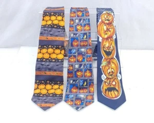 3 Halloween Ties Keith Daniels ' 199 Pumpkins, Halloween Collection, Seasonal... - Picture 1 of 10