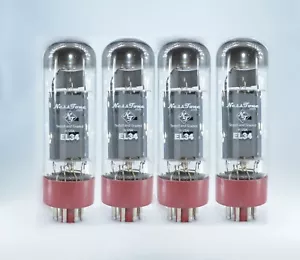 NUEVOS NESSTONE EL34NT **QUAD** Tubos Tono Dulce 6CA7 Válvulas Probadas Muy Combinadas - Imagen 1 de 1