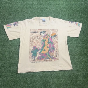 New Top Harunobu Monkey Show Japan T-shirt Men’s Medium Beige Graphic - Picture 1 of 4
