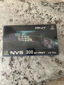  PNY NVIDIA NVS 300 512MB DDR3 x16 PCIe w/ Driver CD and Video Adapters (BH) - Picture 1 of 1