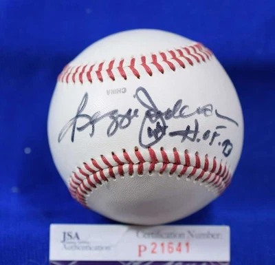 Reggie Jackson JSA COA Autograph International League Signed Baseball HOF 93 - Image 1 of 2