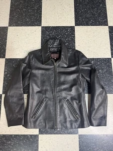 Vintage Abercrombie & Fitch 100% Echtleder Bomberjacke Damen Gr. M - Bild 1 von 10