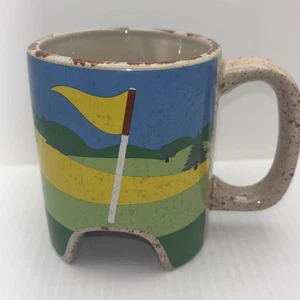 Golfwagen Radhaus Becher - gesprenkeltes Keramik Golfplatz Design - Neuheit Tasse - Bild 1 von 3