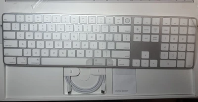 Apple Magic Keyboard with Touch ID and Numeric Keypad for Mac Models A2520 US - Image 1 of 3