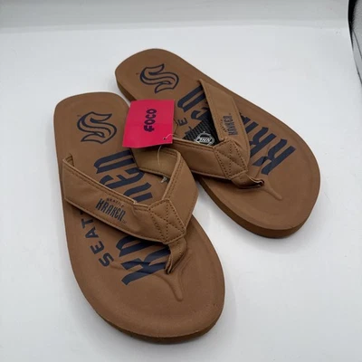 Chanclas deportivas Seattle Krakens para hombre FOCO NUEVAS CON ETIQUETAS talla L 11/12 Foto 1 de 4