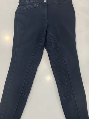 Horze Riding Equestrian Pants Women's 30 Navy Blue Full Silicone Grip Seat - Image 1 of 4