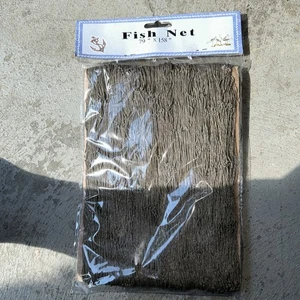 Approx 6+x10 Feet Authentic Brown Fishing Net Fish Netting - Rustic Look New - Picture 1 of 6