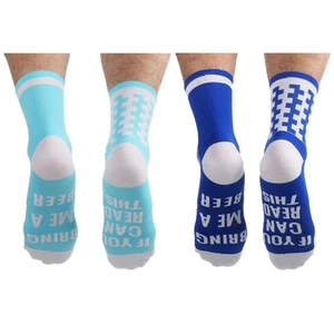 2Pairs Pro Cycling Socks Road Bicycle Riding Bike Sports Ankle Socks Blue XC MTB - Picture 1 of 8