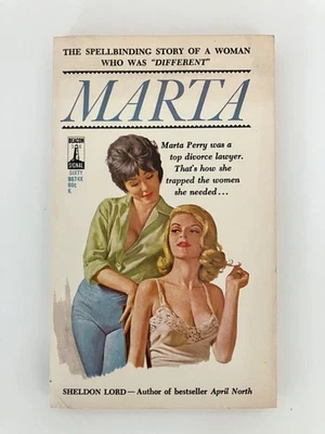 Vintage Lesbian Pulp  MARTA  by Sheldon Lord (LAWRENCE BLOCK) 1963 1st. VG+ - Image 1 of 4