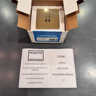Lutron Lyneo - LSDI-251B - Polished Brass - With 12 Month Warranty - Inc VAT* - Image 1 of 2