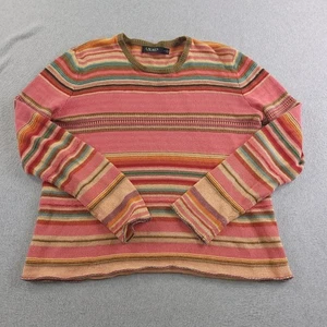 Suéter Lauren Ralph Lauren Mujer Mediano Multicolor Rayas Pullover Tejido Boho - Imagen 1 de 11