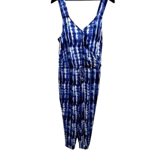 Skinnygirl Jumpsuit Miranda Jersey Strick blau Batik Größe M - Bild 1 von 5