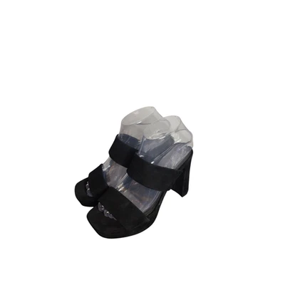 Sandalias Jeffrey Campbell Adriana Platform gamuza negras talla 7,5 para mujer  Foto 1 de 4